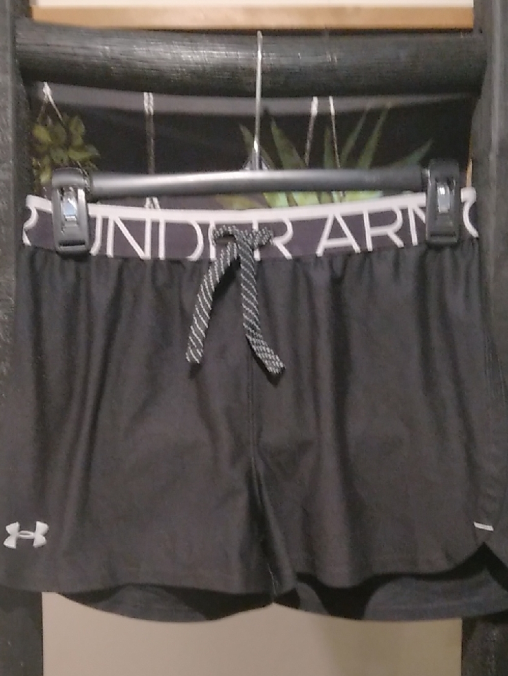 Girls Under Armour Athletic Shorts with Logo Waistband